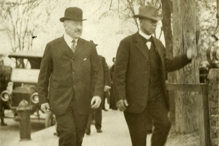 Sears founder Julius Rosenwald (left) with Booker T. Washington at the Tuskegee Institute in 1915. A new documentary looks at the philanthropist's efforts in the Jim Crow South. (Photo courtesy of University of Chicago Library)