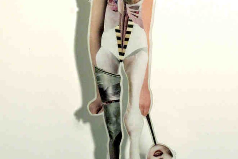 "Patience," a collage by Sienna Freeman, is part of the final show at Bambi Gallery.