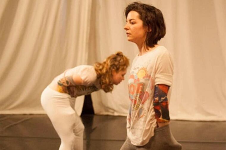 Chelsea Murphy and Magda San Milan in "We Touched It" at the Remix Festival at thefidgetspace. (www.plate3photography.com)