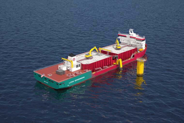 The Acadia, a Jones Act compliant vessel, is being built at the Philly Shipyard for Great Lakes Dredge & Dock Corporation, for subsea rock installation work for wind farms in New York. The ship subsea rock installation vessel, currently under construction at the Philly Shipyard in the U.S., will be used to install rocks to protect and stabilize monopile foundations, electrical substructures, and export cables.