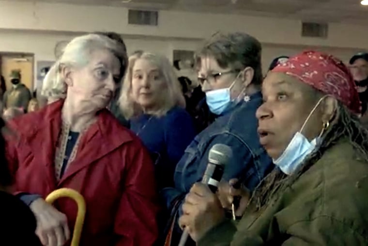 Roxborough residents talk to SEPTA planners at a packed community meeting in December. Many were upset at the proposed overhaul of bus routes, fearing their neighborhood would be severed from direct service to center city. SEPTA made adjustments in response to the opposition.