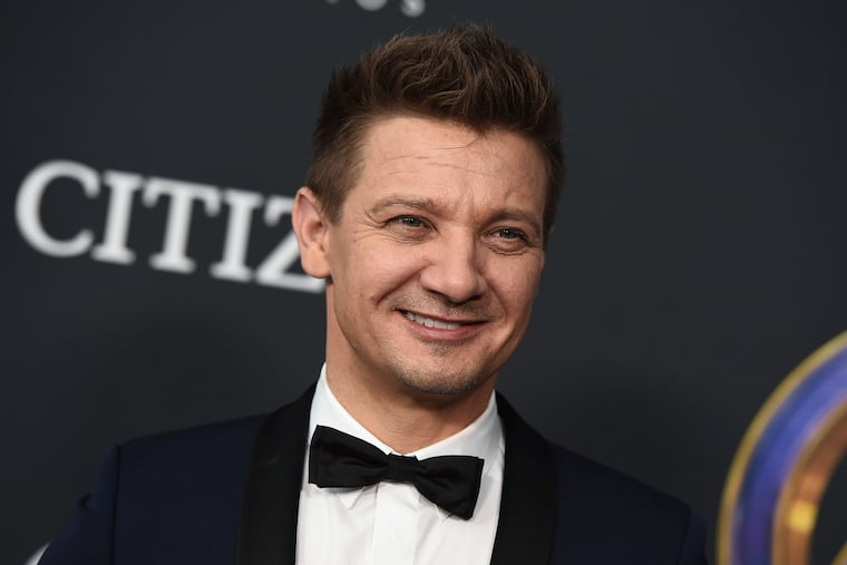 Jeremy Renner arrives at the premiere of "Avengers: Endgame" at the Los Angeles Convention Center on Monday, April 22, 2019. Renner says he is out of the hospital after he was seriously injured in a snow plow accident. In response to a Twitter post Monday about his TV series “Mayor of Kingstown,” Renner tweeted that other than the brain fog that remains, he is very excited to watch the next episode with his family at home.