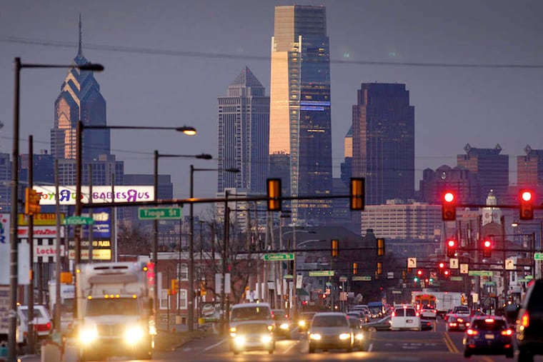 The Philadelphia skyline.