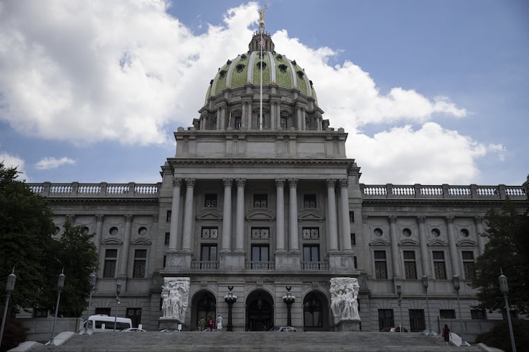 Pennsylvania's state Capitol building in downtown Harrisburg.