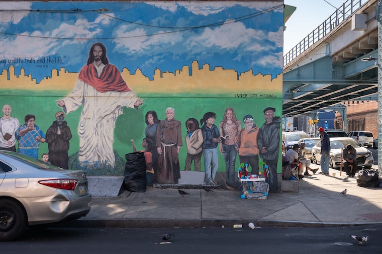 Across the street from St. Francis Inn, the longtime soup kitchen, in Kensington.