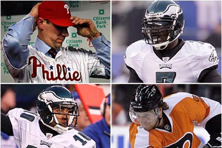 The Phillies, Eagles and Flyers have made this one of the best ever eras in Philadelphia sports. (File photos)