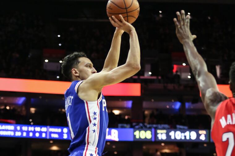 Landry Shamet hit eight three-pointers Tuesday night.