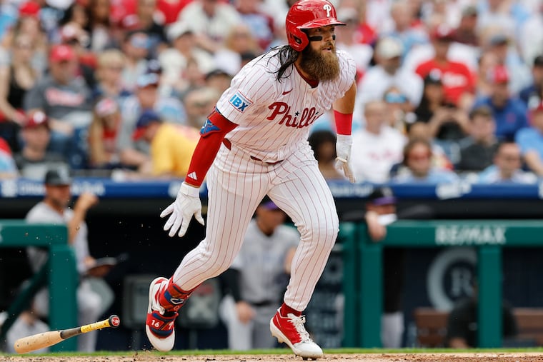 Brandon Marsh tweaked his knee while making a play in the outfield on April 16. The Phillies activated him from the 10-day injured list Saturday.