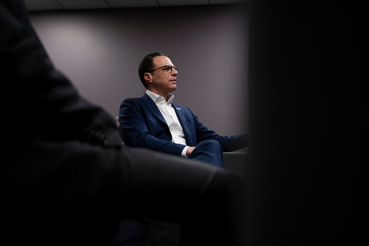 Pennsylvania Gov. Josh Shapiro is seen after a B'nai B'rith Youth Organization International Convention on Thursday, Feb. 12, 2026, in Philadelphia.