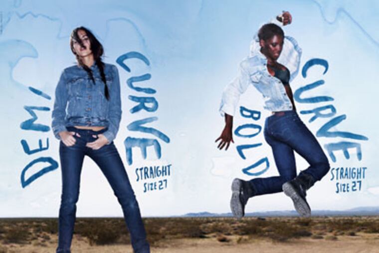 Levi's Curve ID, a new line from the 130 year old denim company, will give women what they are looking for: jeans that complement their body type. (AP Photo / Levi's)