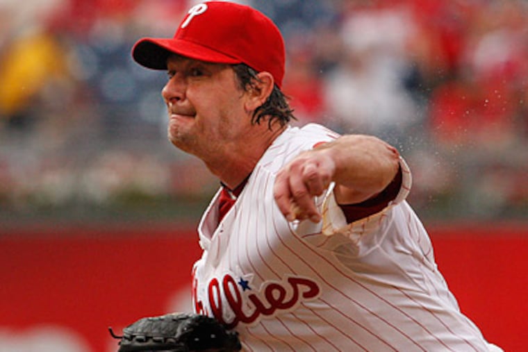 Jamie Moyer pitched eight strong innings in the Phillies' win. (Ron Cortes/Staff Photographer)