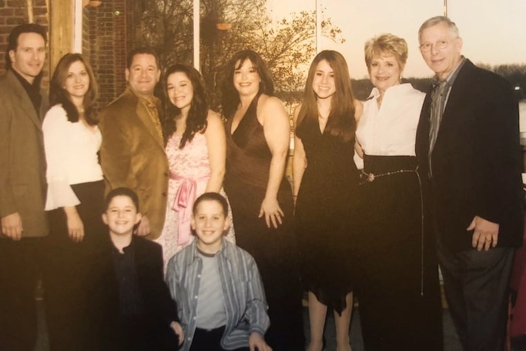 Mrs. King (second from right) would care for her grandchildren every Tuesday, the day their mother had to work late.