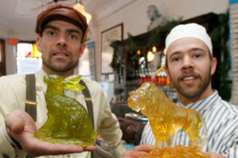 Brothers Ryan (left) and Eric Berley are history buffs, and they are keeping a local Victorian-era tradition alive at their shop.