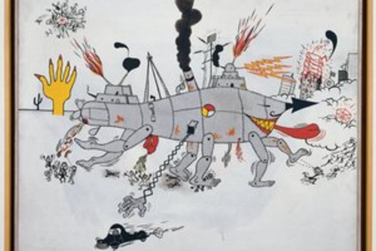 "Destructive Machine From Under the Sea" wraps an antiwar message in a comic mantle.