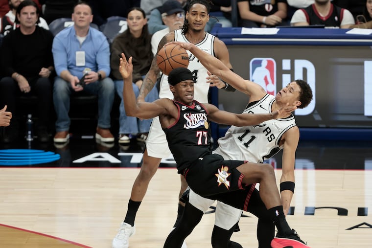 Sixers guard VJ Edgecomb has been a workhorse for the Sixers and is among the league leaders in minutes.