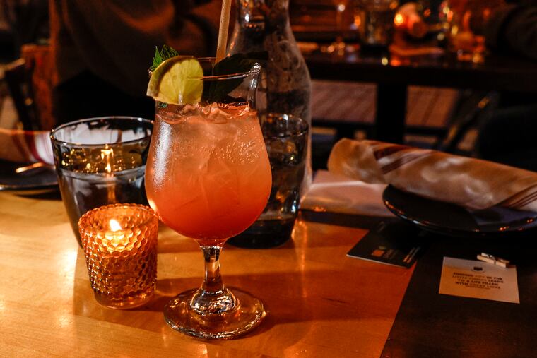 Amateur Jazz, a zero-proof cocktail, at Bar Hygge during a Happy Hour for All bar crawl that featured sober-friendly bars in the city on Jan. 11. Dry January participants find they save money during the challenge, but not as much as they expect due to the increasing price of booze-free beverages.