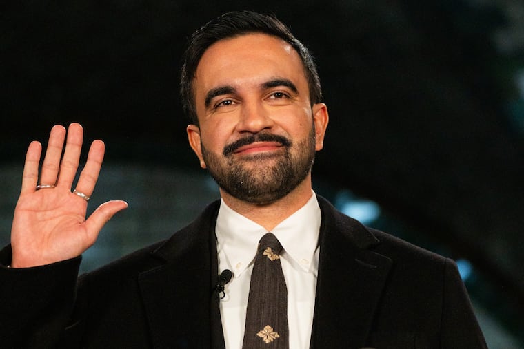 Zohran Mamdani is sworn in as mayor of New York City at Old City Hall Station on Thursday.