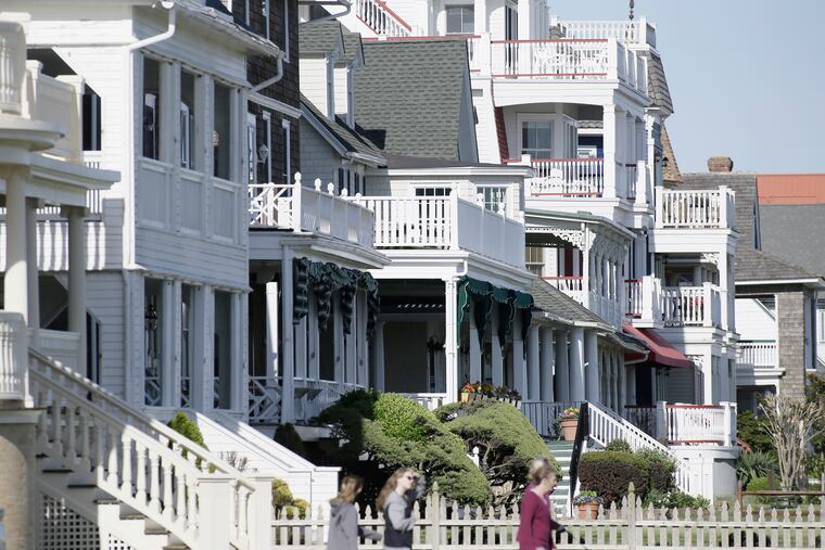A street in Cape May on a sunny April day.