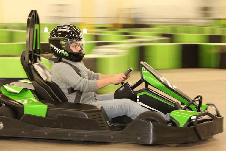 Racer X? This mystery driver is our own reporter, but Speed Racer's brother has also done laps in Horsham.