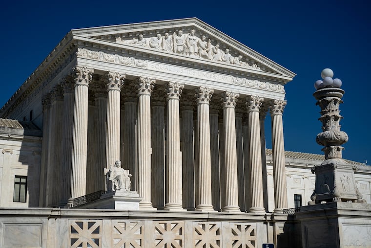 The Supreme Court is seen in Washington, Monday, May 18, 2026. (AP Photo/J. Scott Applewhite)