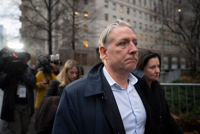 Charles McGonigal, former special agent in charge of the FBI's counterintelligence division in New York, leaves court Jan. 23 in New York. The former high-ranking FBI counterintelligence official has been indicted on charges he helped a Russian oligarch, in violation of U.S. sanctions.