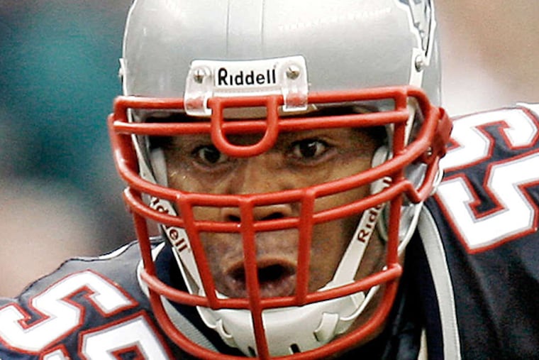 Then-Patriots linebacker Junior Seau , who committed suicide last year. The plaintiffs who settled with the NFL included his family. WINSLOW TOWNSON / AP