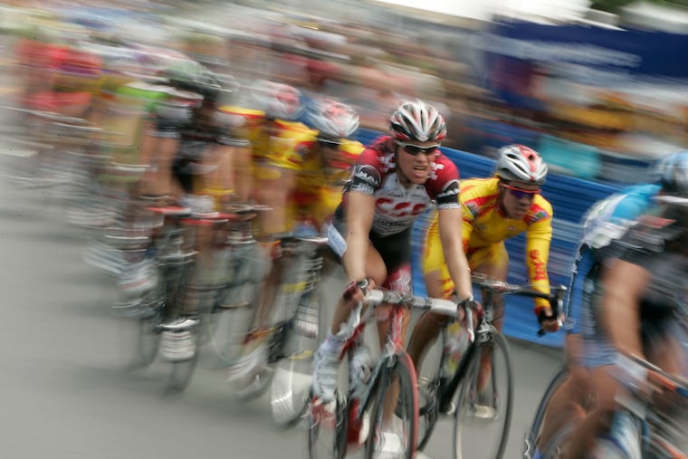 Racers compete in what was then called the Philadelphia International Bike Race along the Parkway in June 2007. After a decade-long absence, pro cycling returns to the city in August.