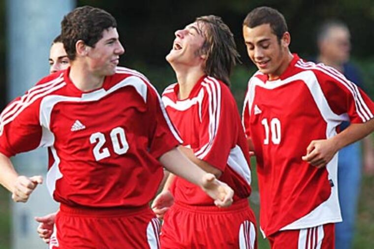 The Cherry Hill East boys' soccer team beat Timber Creek, 4-0, on Tuesday. (David M Warren/Staff Photographer)