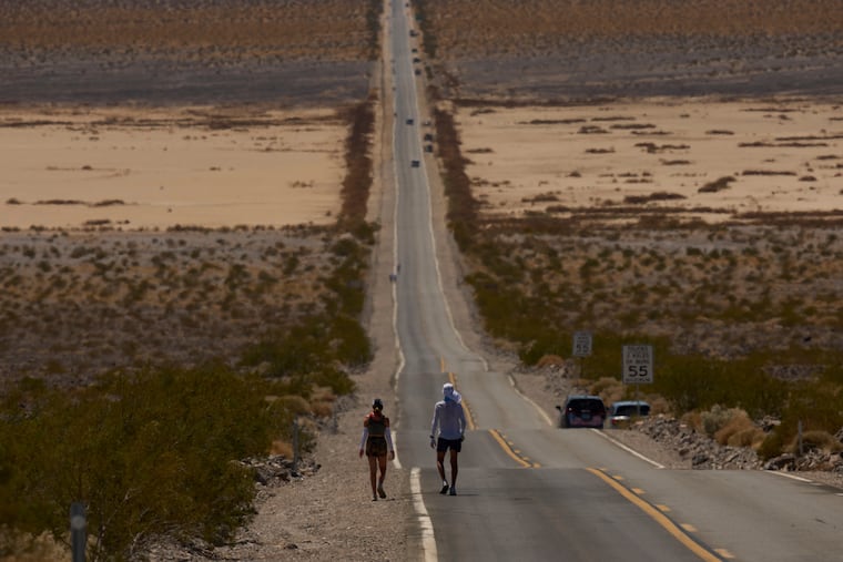 The 2025 Badwater 135 Ultramarathon in Death Valley National Park, Calif., tests runners' endurance in extreme heat. A new study has found health concerns potentially linked to marathons and ultramarathons. (AP Photo/John Locher)