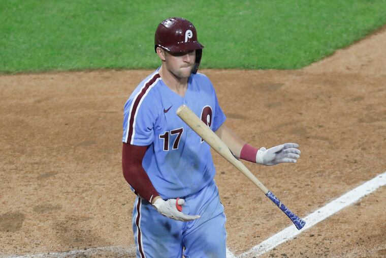 Rhys Hoskins had nine home runs and a 1.011 OPS in his last 89 plate appearances.