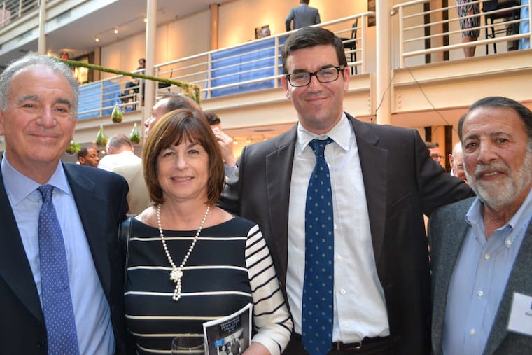 Pennsylvania Innocence Project executive director Richard Glazer (left) with Betsy Ostroff, Matt Glazer, and Neil Ostroff.
