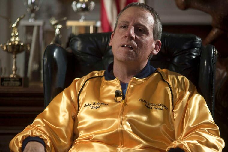 Steve Carell portrays John du Pont in "Foxcatcher."