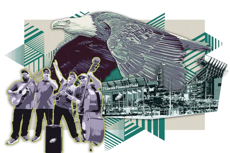 The Eagles Pep Band reworked the team's fight song, turning "Fly, Eagles Fly" into an anthem at Lincoln Financial Field.