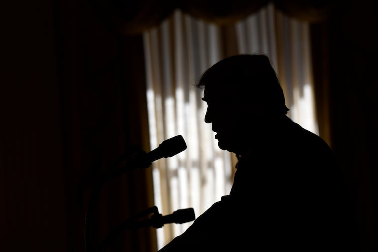 President Donald Trump speaks during a news conference with Australian Prime Minister Scott Morrison in the East Room of the White House in Washington, Friday, Sept. 20, 2019.