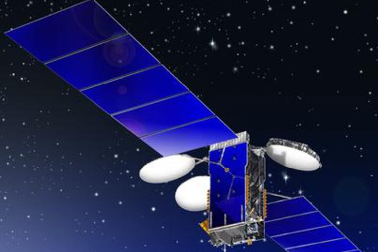 Artist's rendering of the JCSAT-11 satellite.