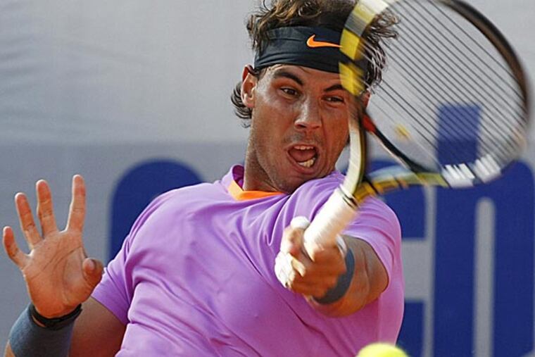 Rafael Nadal lost to Horacio Zeballos in three sets in the VTR Open final on Sunday. He also dropped a decision in the doubles final. (Luis Hidalgo/AP)