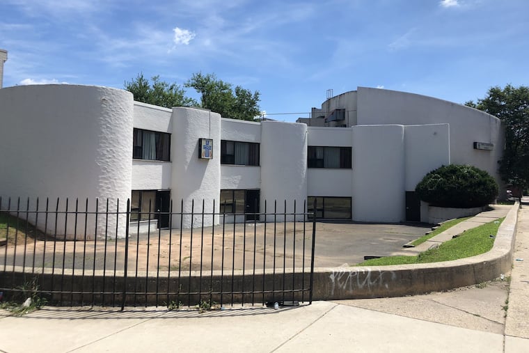 This modern incarnation of Temple United Presbyterian Church, at Seventh and Thompson in North Philadelphia, was constructed in the late ’60s in an effort to make the church more appealing to a changing neighborhood. It was designed by Abraham B. Eastwood Jr. and William G. Rebbeck.