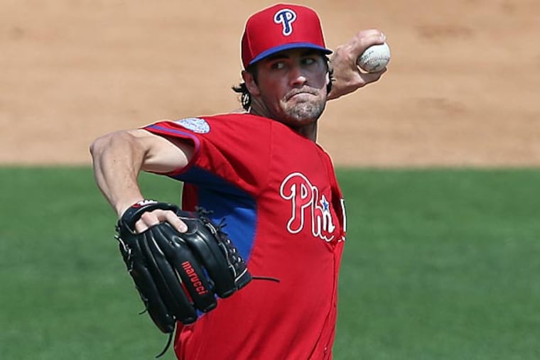 Phillies starting pitcher Cole Hamels. (David Maialetti/Staff Photographer)