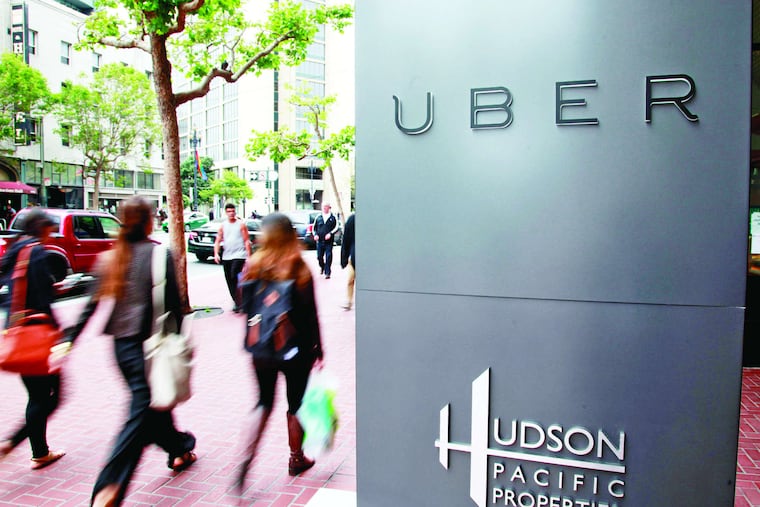Uber offices in San Francisco. Uber does not oppose regulation of UberX car-sharing in Philadelphia, but it denies that the service is risky,