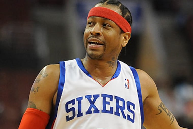 Allen Iverson's wife filed for a divorce in Georgia yesterday. (Clem Murray/Staff file photo)