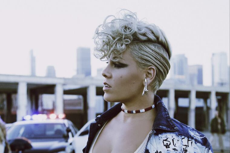 Pink, the Doylestown-raised pop star born Alecia Moore, is back with her seventh album, “Beautiful Trauma.”