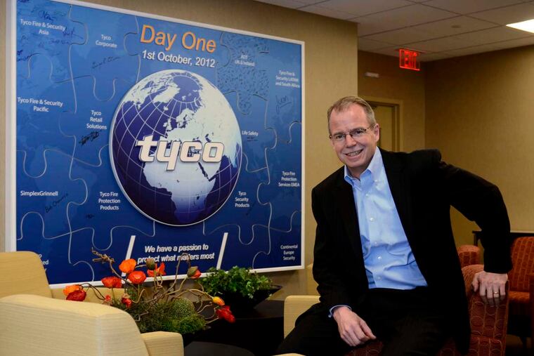 Tyco CEO George R. Oliver is to run the combined companies in 18 months.