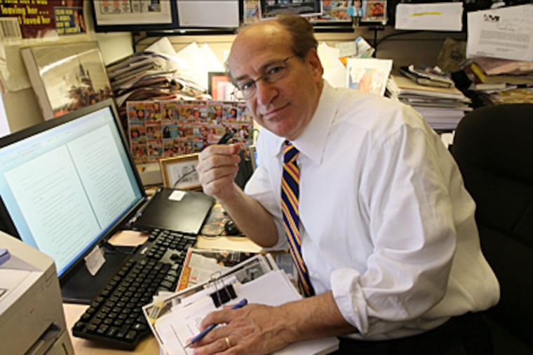 National Enquirer editor Barry Levine sets the nation's gossip agenda. At Temple University, the Levittown native was editor-in-chief of the student newspaper. (Tina Fineberg/AP)