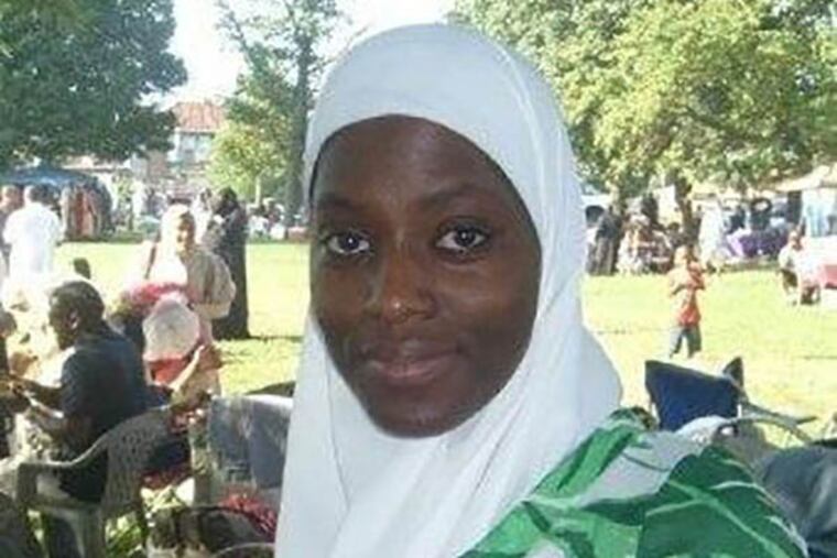 Hafeezah Nunrid-Din, 31, an elementary school teacher and mother of four, was killed by a stray bullet in 2011 in Overbrook outside her parents' home. (File photo)