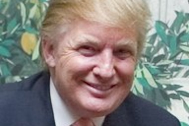 Donald Trump at his 61st-birthday party at the Trump Taj Mahal in Atlantic City on June 16.