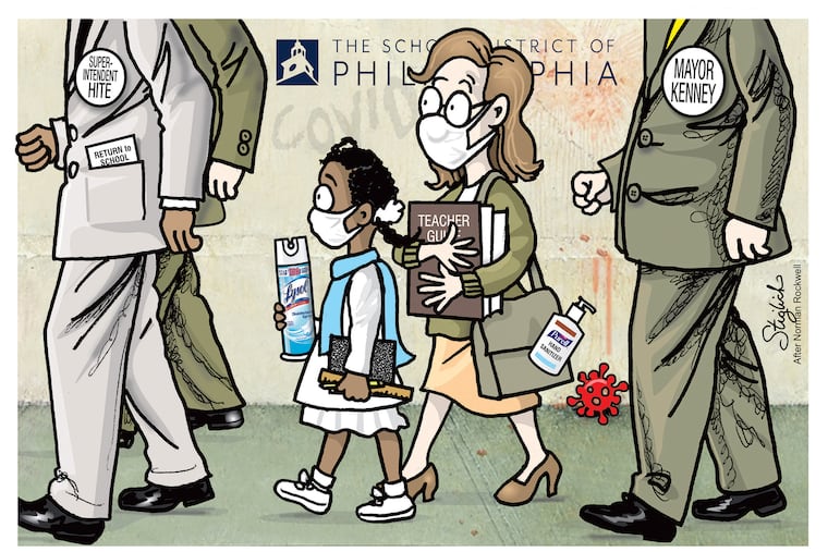 The Centers for Disease Control and Prevention, along with the Philadelphia schools superintendent, support bringing some students back to classrooms before teachers are vaccinated.