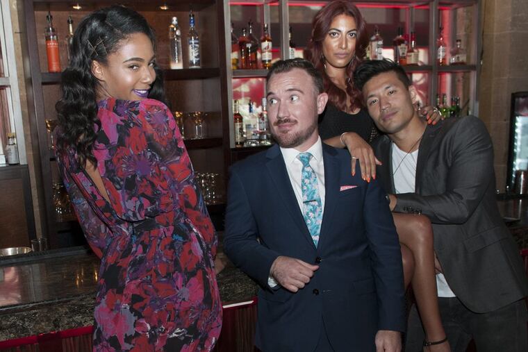 Singles (from left) Jasmine Childress, Chris Goy, Samantha Grandy, and Kevin Kreider at the 2017 Daily News Singles Party.