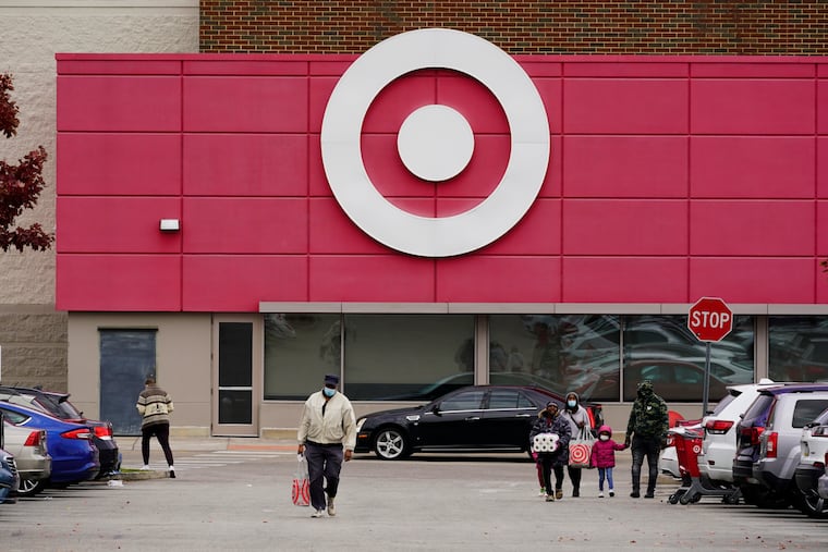 A Target store is shown in Philadelphia on Wednesday, Nov. 17, 2021.
