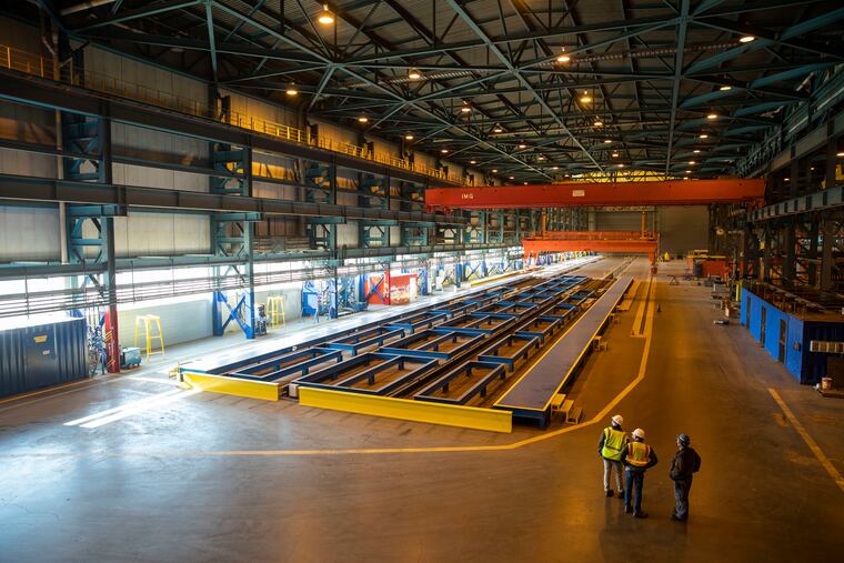 The Philly Shipyard employs only a few hundred people, down from almost 40,000 in World War II.