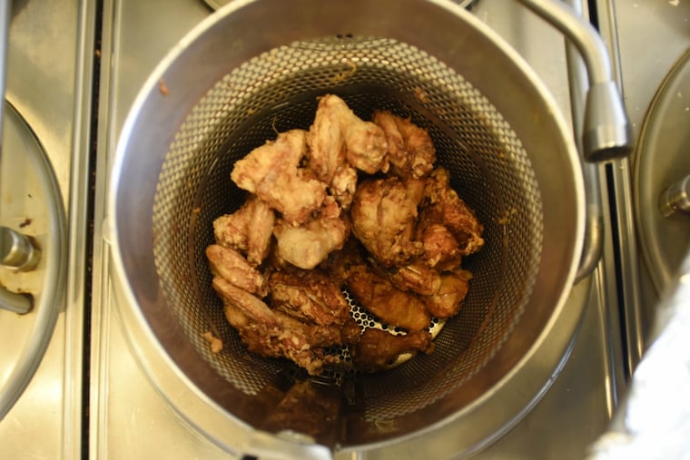 "Broasted" chicken at Speck's Chicken in Collegeville.